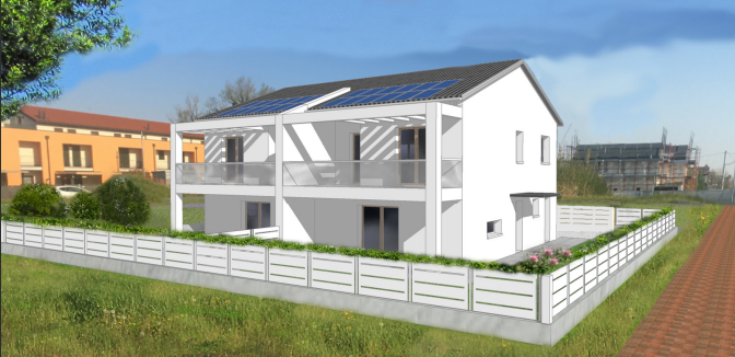 Progetto di edificio bifamiliare